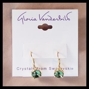 🍀Gloria Vanderbilt Swarovski Earrings *NWT*
